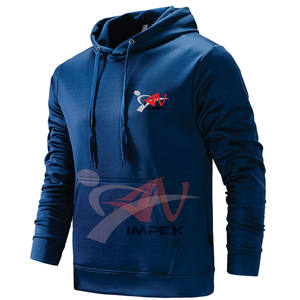 เสื้อมีฮู้ดสวมหัวผ้าฝ้ายแขนยาวแฟชั่นสำหรับผู้ชายเสื้อผ้าขนแกะแบบกำหนดเองพิมพ์โลโก้ - Product Image 5