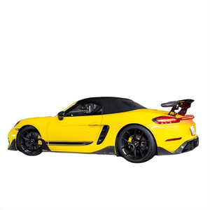 ชุดแต่งคุณภาพสูงสำหรับ Porsche 718 อัพเกรดสไตล์ PD ชิ้นส่วนคาร์บอนครึ่งคัน ประกอบด้วยกันชนหน้า, สเกิร์ตข้าง, ลิปหลัง, สปอยเลอร์, ชุดแต่งรอบคัน - Product Image 6