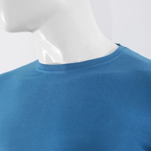 Vente en gros 100% coton biologique T-Shirt pour hommes qualité supérieure respirant tricoté tenue décontracté personnalisé à manches courtes motif solide - Product Image 3