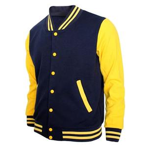 Chaqueta universitaria Letterman de alta calidad para hombre, cuerpo de lana elegante de invierno, cuero genuino con capucha, mangas bordadas, forro polar - Product Image 1