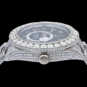 Montre-bracelet de plongée élégante inspirée du diamant, bracelet en acier inoxydable de 22 mm, 100 BAR, automatique, étanche, finition polie sophistiquée - Product Image 2