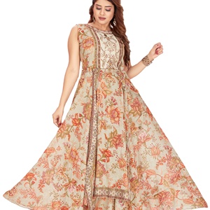 Collection de mode et de vêtements de fête de mariage longs Kurti élégants de qualité supérieure disponibles à la vente depuis l'Inde - Product Image 1