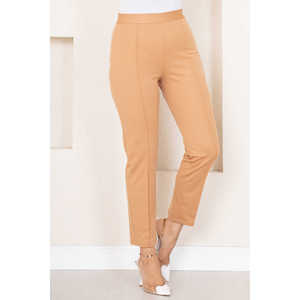 Pantalones Chimali de Cintura Alta, Tipo Lápiz, Transpirables, Color Camel, para Hijab, en Tela Oxford - Product Image 3