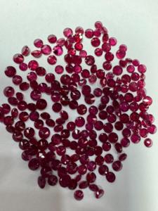 Pierres précieuses naturelles à facettes de rubis d'Inde 3-3.5 MM Pierres lâches - Product Image 5