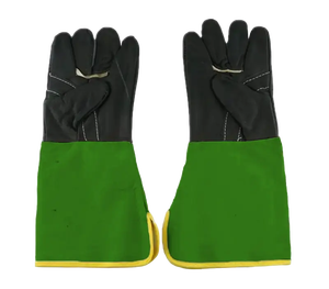 Nouveaux gants de soudage d'extérieur tendance à marque privée, en cuir respirant et écologique, gants de sécurité - Product Image 5