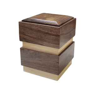 Nouvelle urne en bois faite à la main de style américain du Vietnam Urne funéraire de crémation en gros pour adultes - Product Image 1