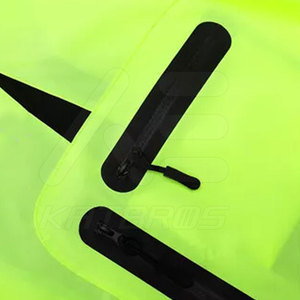 Shorts de cyclisme pour homme vert fluo, séchage rapide, color block, polyester et nylon, coupe classique, longueur courte, vêtements de vélo pour adulte - Product Image 6