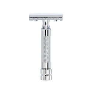 Adjustable Luxury Heavy Duty Safety <b>Razor</b> Stainless Steel Handle Single Blade Smooth Shaving <b>Men</b> Non-Disposable Body Face Kaamir - Product Image 4
