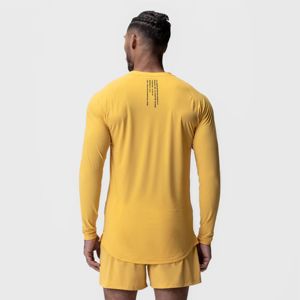 เสื้อยืดกีฬาแขนยาวผู้ชาย-ชุดออกกำลังกายน้ำหนักเบาและสวมใส่สบายสำหรับยิมกีฬาและออกกำลังกายทุกวัน - Product Image 2