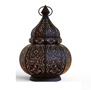 Linterna de Metal decorativa de estilo marroquí de diseño elegante para decoración del hogar, perfecta para decoración del hogar, fiestas y eventos, Mesa - Product Image 1