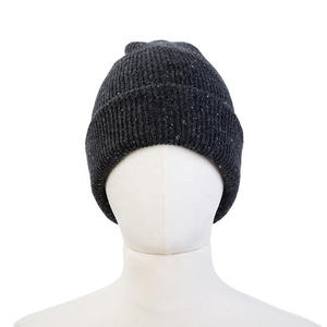 Venta al por mayor de alta calidad de encargo de los hombres de color puro de lana completa suave cálido invierno sombreros logotipo transpirable personalizado jacquard Beanie Cap - Product Image 4