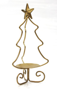 Antique Brass <b>Star</b> Shaped Votive Holder Festive <b>Lighting</b> Metal Candle Stand Home <b>Christmas</b> Decorative Aluminum Candle Jar Holder - Product Image 3