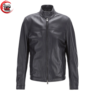 Chaqueta de Invierno para Hombre de Lona y Cuero con Cuello Alto, Estilo Urbano, Bolsillos Delanteros Personalizados, Impermeable y Transpirable, Alta Calidad - Product Image 5