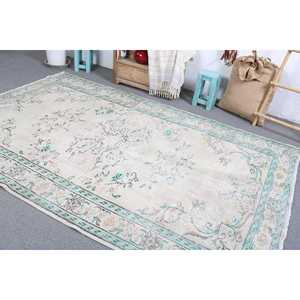 พรมขนาด 6.1x9.4 ฟุต, พรมวินเทจขนาดใหญ่, พรมลายพรางสีขาว - Product Image 4