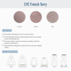 Suéter (MPSWS002) CVC 60% Algodón 40% Poliéster French Terry 300-320 GSM, Unisex - Product Image 6