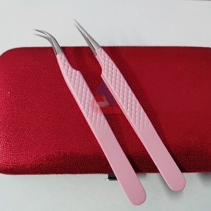 ชุดที่หนีบขนตาปลอมทำจากสเตนเลสสตีลเคลือบสีชมพูทนทาน - Product Image 5