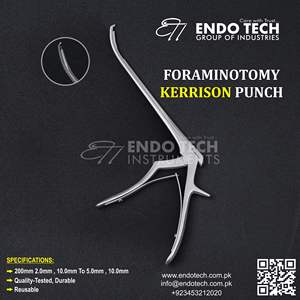 Source d'alimentation manuelle Orthopédique Kerrison Spinal Punch Chirurgical Os Rongeur Bayonet Micro Kerrison Rongeur Punch - Product Image 5