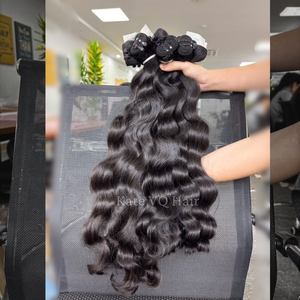 Meilleures ventes 2026 Cheveux ondulés cambodgiens bruts non traités, Ondulation naturelle, Lots de cheveux humains vietnamiens, Couleur naturelle, Vente en gros directe - Product Image 1