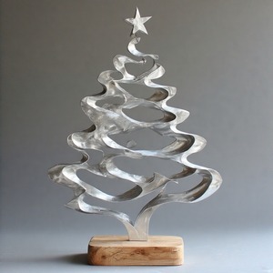 DazzleSprig AuraBranch EternaBloom Escultura de árbol de metal decorativa hecha a mano para el hogar y la Oficina - Product Image 2