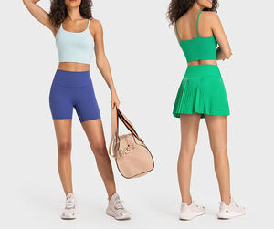 Alta calidad transpirable Treylene80 % Spendex20 % para mujer de talla grande Tanktop Color sólido Casual entrenamiento correr Fitness Crop Top tamaño - Product Image 2