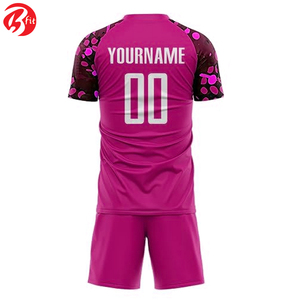 Vêtements de football d'été en tissu confortable pour adultes Maillot de football à coupe automatisée avec hauts et chemises Ensembles d'uniformes - Product Image 3