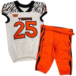 Uniformes personalizados para equipos de fútbol americano, camisetas de jóvenes a adultos, pantalones, descuentos de equipos a granel y diseños personalizados sublimados - Product Image 5