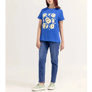 Nueva llegada logotipo personalizado 100% camisas de algodón al por mayor liso Color manga corta Camiseta de las mujeres - Product Image 4