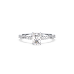 REYES Wholesale Factory Price Radiant Cut 1.34 Carat Moissanite Solitaire <b>Ring</b> in 925 Sterling Silver GRA Certified Fine Jewelry - Product Image 2