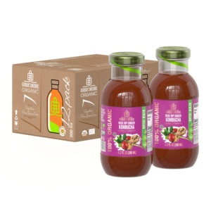 100% オーガニックローズヒップジンジャーKombuchaジョージアのナチュラルオーガニックローズヒップジンジャーKombucha 200ml/300ml/750ml/1lボトル - Product Image 4