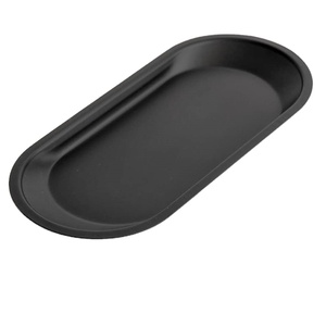 Classic Design <b>Black</b> Powder Coated Aluminium <b>Serving</b> <b>Tray</b> Custom Logo Customizable Size Home Restaurant Use Top-Table <b>Tray</b> - Product Image 1
