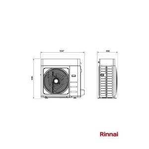 Pompe à chaleur monophasée Rinnai Shimanto 10 kW EHP-HM010MR32KA avec kit antigel R32, système de climatisation domestique, efficacité énergétique A+++, - Product Image 5