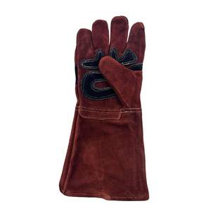 Guantes de soldadura de cuero dividido de vaca Premium, resistentes al fuego, equipo de soldador Industrial barato, funciones antideslizantes anticortes y anticalor - Product Image 4