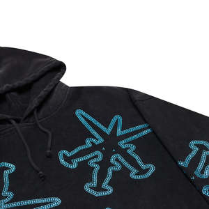 Sudaderas con Capucha para Hombre 100% Algodón con Pedrería |   Felpa Gruesa de Algodón Combinado con Logotipo Personalizado para la Temporada de Invierno - Product Image 3