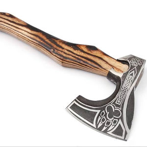 Custom Handmade Industrial Grade High Carbon Steel Viking Hatchet with Leather Sheath for Camping Daily Outdoor Use <b>Survival</b> - Product Image 2