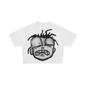 2024 3D digital impreso dibujos animados hombres camisetas gota hombro camiseta apenada casual recortada boxy camiseta hombres camisetas streetwear - Product Image 1
