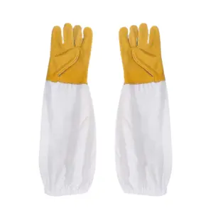 Guantes de cuero de alta calidad para el mantenimiento de abejas, guantes de trabajo de seguridad Industrial para protección de manos, guantes de trabajo de Pakistán - Product Image 1