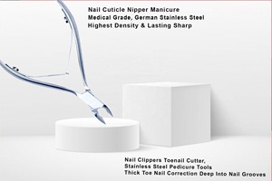 Pince à cuticules professionnelle Multi motif poignée pince à ongles coupe-ongles fournisseur d'ongles au Pakistan - Product Image 4