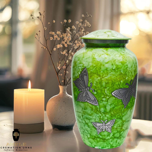 Handcrafted Meena Coated Aluminum Cremation Urns Elegant <b>Keepsake</b> & Adult Sizes Leakproof Durable <b>Memorial</b> Urns - Product Image 6