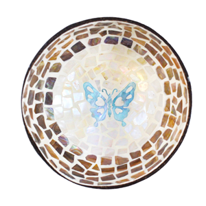 Bol en laque de noix de coco vadrouille de haute qualité avec nacre incrustée pour la décoration de cuisine de vaisselle du Vietnam - Product Image 2