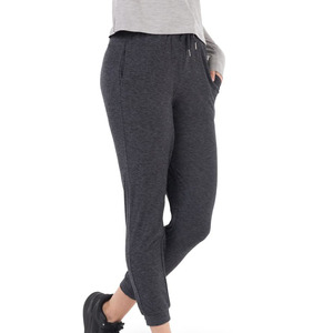Pantalones de chándal unisex con logotipo personalizado para mujer, ropa de correr informal con cordón de algodón, bolsillos laterales, decoración de encaje de invierno, Jogger plano - Product Image 5