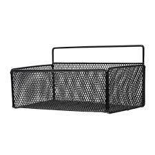 Panier métallique en maille Panier métallique de rangement de cuisine pour fruits et légumes Panier à fruits carré en métal Fil d'acier inoxydable - Product Image 3