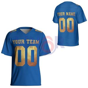 Maillot de football américain personnalisé de haute qualité pour hommes, vêtements de sport à manches courtes et à la mode, maillot de football américain entretenu par les OEM - Product Image 1