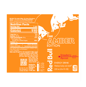 Boisson énergisante Red Bull édition ambre fraise et abricot, boîte de 12 oz liq - Product Image 6