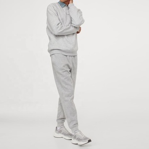 Pantalons de survêtement pour hommes de mode personnalisée grande taille pantalon de jogging en coton coupe ajustée léger avec décoration brodée formelle et décontractée - Product Image 1