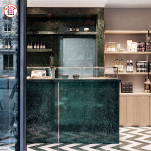 Đá Cẩm Thạch nhà bếp Countertop bàn ăn gạch đá tự nhiên màu xanh lá cây sàn nhà bếp Countertop phiến đá cẩm thạch - Product Image 5