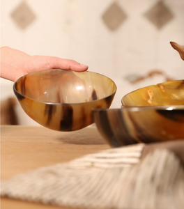 Tazón de Cuerno de Búfalo Pulido de la Mejor Calidad, Hecho a Mano, Ecológico, Apto para Lavavajillas, Tazón Decorativo para Servir Fruta y Helado - Product Image 2