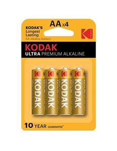 4 batterie Kodak Ultra Premium AA LR6 (confezione blister) - Product Image 1