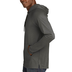 Mens Fashion Athletic Breathable <b>Lightweight</b> Sports <b>Hoodies</b> Cotton Polyester Sweatshirt Solid Color Soft Pullover Hoody - Product Image 6