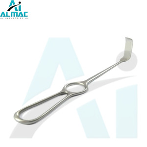 Retractor ortopédico de tamaño personalizado ALMAC OEM, Retractor Langenbeck de acero inoxidable de alta calidad de 210mm y 30mm, fuente de alimentación Manual - Product Image 4