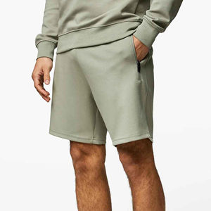 Ropa de entrenamiento deportivo de gimnasio de algodón de alta calidad, pantalones cortos transpirables en blanco, elásticos, informales, para entrenamiento, Fitness, correr, para hombre, a la venta - Product Image 1